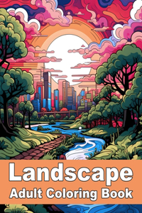 Landscape Adult Coloring Book
