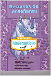 Harcourt School Publishers Matematicas: Tchr Res Bk Gr4