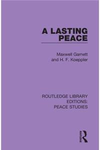 A Lasting Peace