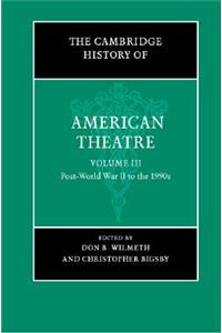 Cambridge History of American Theatre