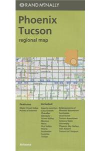 Folded Map Phoenix/Tucson & Vic AZ Regional