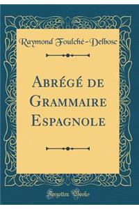 AbrÃ©gÃ© de Grammaire Espagnole (Classic Reprint)
