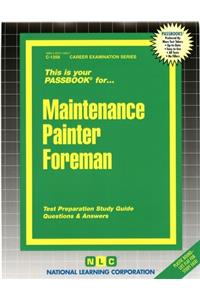 Maintenance Painter Foreman