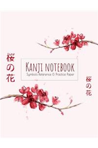 Kanji Notebook Symbols Reference & Practice Paper