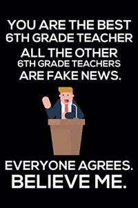 You Are The Best 6th Grade Teacher All The Other 6th Grade Teachers Are Fake News. Everyone Agrees. Believe Me.