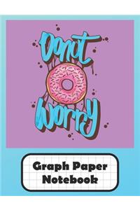 Donut Worry Graph Paper Notebook