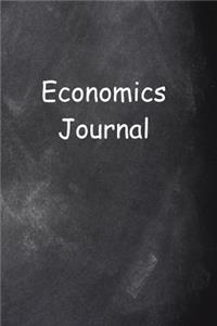 Economics Journal Chalkboard Design Lined Journal Pages