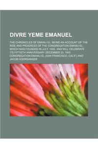 Divre Yeme Emanuel; The Chronicles of Emanu-El