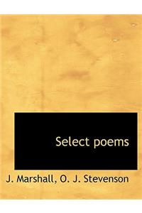 Select Poems