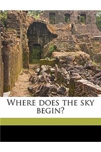 Where Does the Sky Begin?