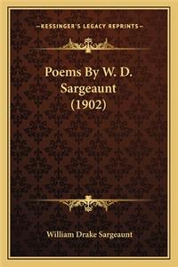 Poems by W. D. Sargeaunt (1902)