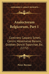 Analectorum Belgicorum, Part 1