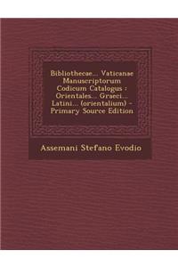 Bibliothecae... Vaticanae Manuscriptorum Codicum Catalogus