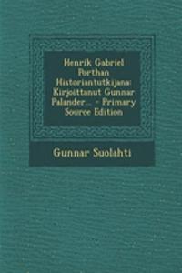 Henrik Gabriel Porthan Historiantutkijana