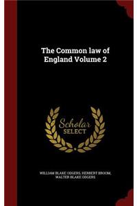 The Common law of England Volume 2