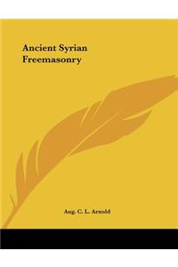 Ancient Syrian Freemasonry