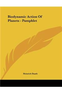 Biodynamic Action of Planets - Pamphlet