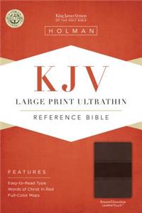 KJV Large Print Ultrathin Reference Bible, Brown/Chocolate