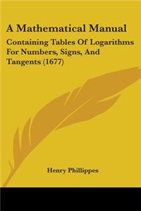 A Mathematical Manual