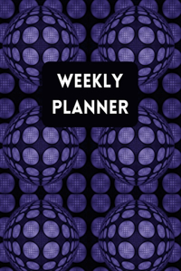 Weekly Planner: Abstract Pattern Purple