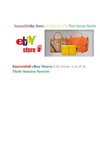 Successfull eBay Stores List from A to Z & Their Success Secrets