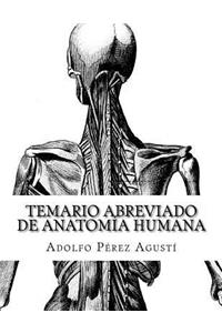 Temario Abreviado de Anatom�a Humana