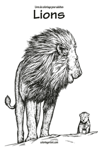 Livre de coloriage pour adultes Lions 1