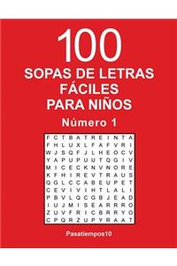 100 Sopas de letras fáciles para niños - N. 1