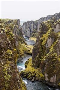 A View of a Winding River Through a Canyon Summer in Iceland Journal