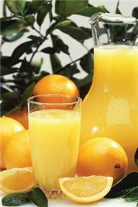 Food Journal Refreshing Orange Juice Weight Loss Diet Blank Recipe Book