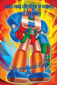 Libro para colorear de robots para niños