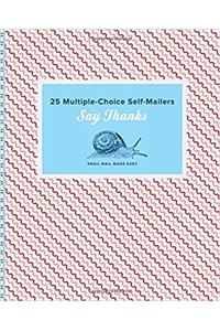 Knock Knock Say Thanks Mulitple Choice Self Mailer