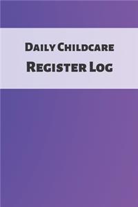 Daily Childcare Register Log