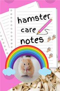 Hamster Care Notes