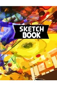 Sketch Book: Drawing, Painting, Doodling & Sketching Notebook for Pencil, Marker, Acrylic Paint, Charcoal & Highlighter