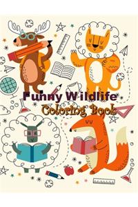 Funny Wildlife Coloring Book
