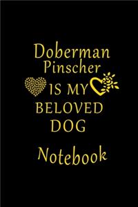 Doberman Pinscher Is My Beloved Dog Notebook