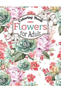Flowers Coloring Book For adult