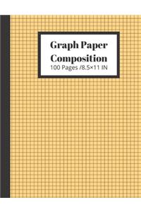 Graph Paper Composition 100 Pages /8.5×11 IN