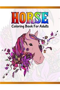 Horse Coloring Book For Adults