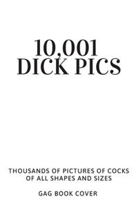 10,001 Dick Pics - Thousands of Pictures of Cocks Of All Shapes and Sizes - Gag Book Cover