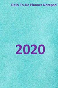 Daily to-do planner notepad 2020