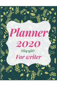 Planner 2020 for Writer