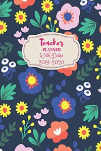 Teacher Planner With Dates 2019-2020