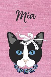 Mia Katzen-Malbuch / Notizbuch / Tagebuch