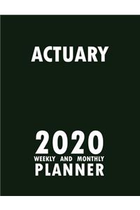 Actuary 2020 Weekly and Monthly Planner