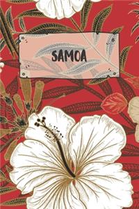 Samoa: Dotted Travel Diary Notebook or Journey Dotted Grid Journal - Holiday Trip Pocketbook for Men and Women with Dots