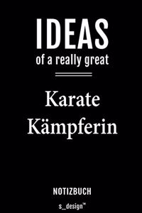 Notizbuch für Karate Kämpfer / Karate Kämpferin