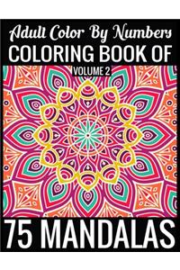 Adult Color By Numbers Coloring Book of Mandalas Volume 2