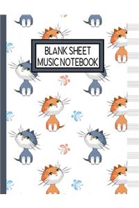 Blank Sheet Music Notebook
